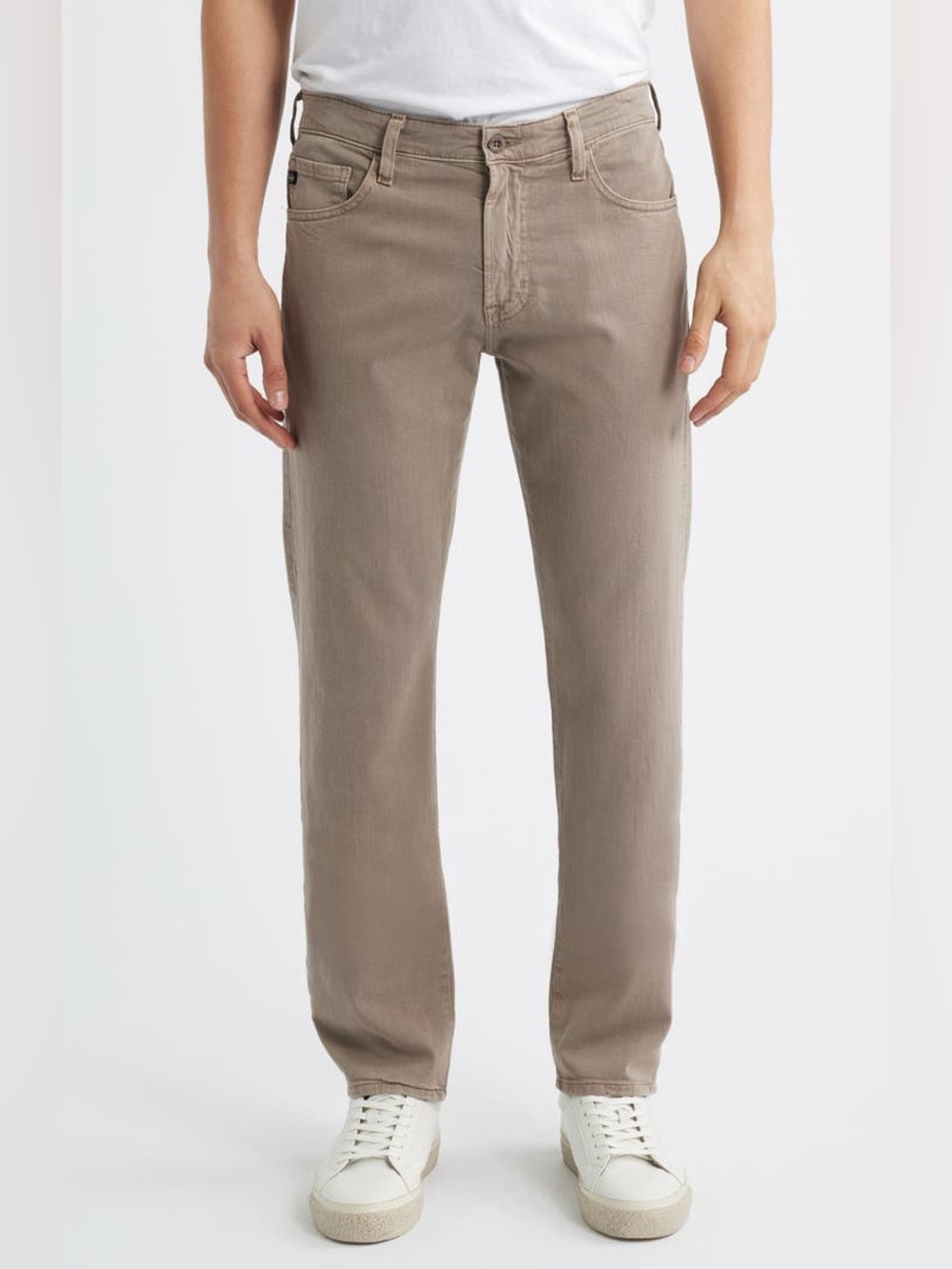 AG Jeans Everett SUD Pants‎ Men 36x32 Khaki Sueded Slim Straight Stretch